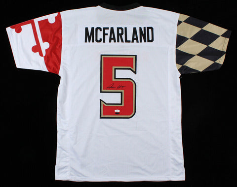 Anthony McFarland Jr Maryland Terrapins Signed Jersey (JSA COA) Steelers RB