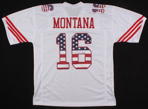 Joe Montana Signed San Francisco 49ers Stars/Strps Jersey JSA 4xSuper Bowl Champ