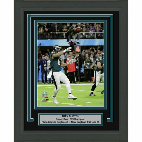 Framed TREY BURTON Philly Special TD Eagles Super Bowl 52 8x10 Photo Matted #1