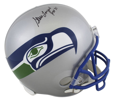 Seahawks Steve Largent Signed Full Size Speed Rep Helmet BAS Witnessed #WG11084