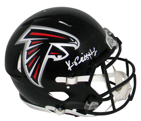 KYLE PITTS AUTOGRAPHED SIGNED ATLANTA FALCONS AUTHENTIC SPEED HELMET BECKETT