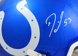 Darius Leonard Autographed F/S Indianapolis Colts Flash Speed Helmet- JSA W