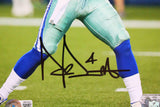 Dak Prescott Autographed Dallas Cowboys 8x10 Passing Photo-Beckett W Hologram