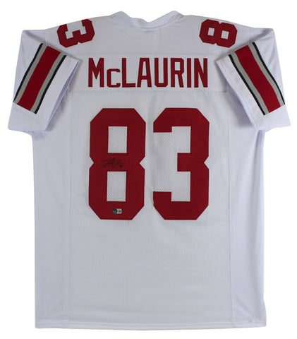 Ohio State Terry McLaurin Authentic Signed White Pro Style Jersey BAS Witnessed