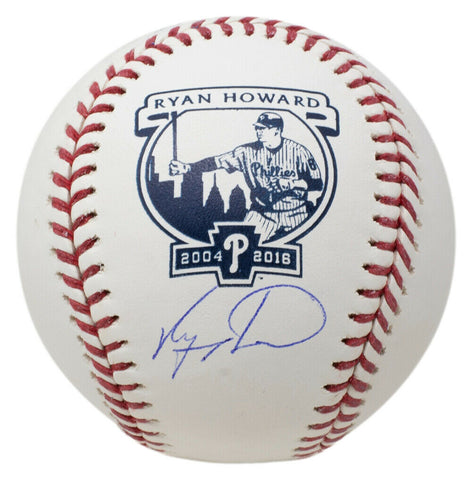 Ryan Howard Signed Philadelphia Phillies MLB Retirement Baseball JSA