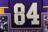 Randy Moss Autographed/Signed Pro Style Framed Purple XL Jersey Beckett 37000
