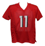 Julio Jones Autographed/Signed Pro Style Red XL Jersey BAS 30002
