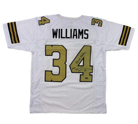 Ricky Williams Signed New Orleans Custom White Jersey With Insc