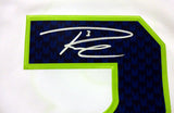 SEAHAWKS RUSSELL WILSON AUTOGRAPHED WHITE NIKE TWILL JERSEY SIZE XXL RW 71435