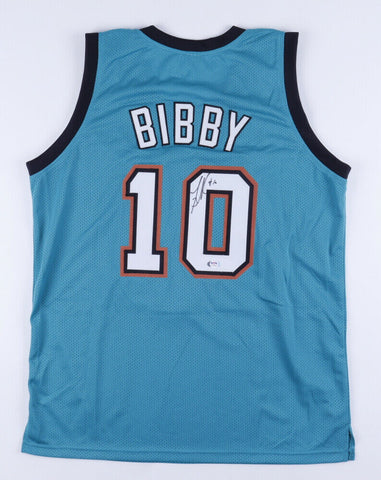 Mike Bibby Signed Vancouver Grizzlies Jersey (PSA COA) #2 Overall Draft Pk 1998