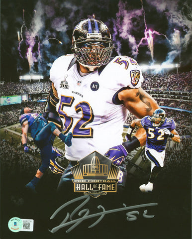 Ravens Ray Lewis Authentic Signed 8x10 Collage Edit Photo BAS Witnessed