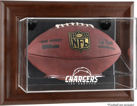 Chargers Brown Framed Wall-Mountable Football Display Case - Fanatics