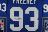 DWIGHT FREENEY (Colts blue SKYLINE) Signed Autographed Framed Jersey JSA