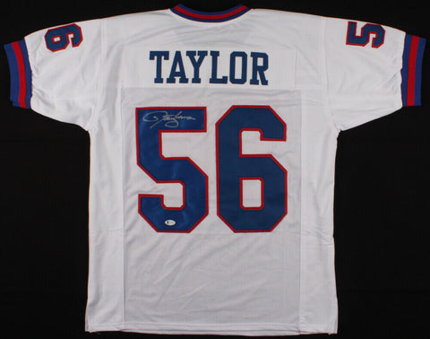 Lawrence Taylor Signed New York Giants Jersey (Beckett COA) 2xSuper Bowl Champ