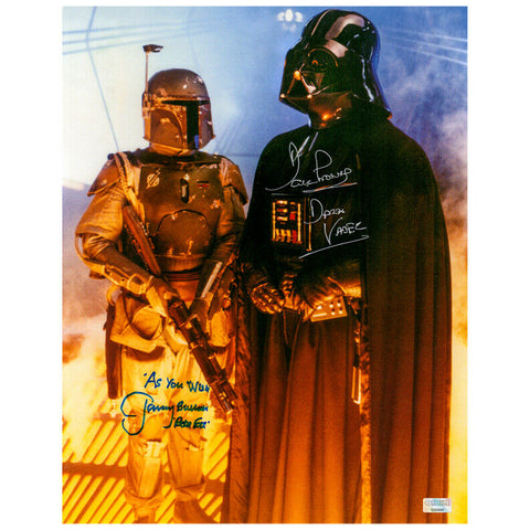David Prowse, Jeremy Bulloch Autographed Star Wars Darth Vader Boba Fett Chamber
