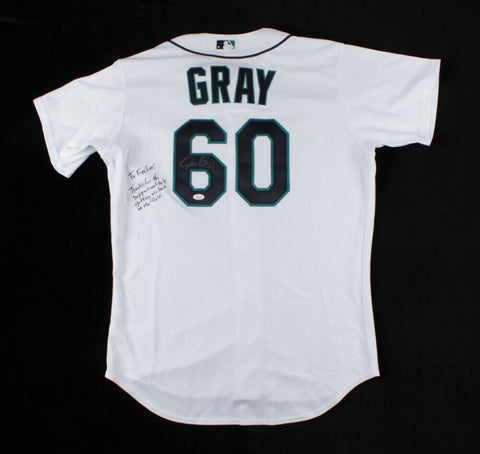 Jeff Gray Signed Seattle Mariners Custom Style Jersey (JSA COA) Pitcher