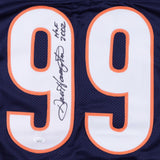 Dan Hampton Signed Chicago Bears Career Stat Jersey Inscribed HOF 2002 (JSA COA)