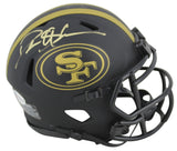 49ers Deion Sanders Authentic Signed Eclipse Speed Mini Helmet BAS Witnessed