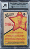 Hurricane Helms Signed 2006 Topps Heritage II WWE #8 Card Auto 10! BAS Slabbed