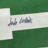 Autographed/Signed JO JO JOJO WHITE Boston Green Basketball Jersey JSA COA Auto