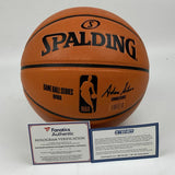 Autographed/Signed KRISTAPS PORZINGIS Spalding Basketball Fanatics & Steiner COA