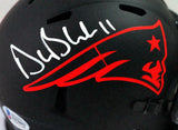 Drew Bledsoe Signed New England Patriots Eclipse Mini Helmet - Beckett *White