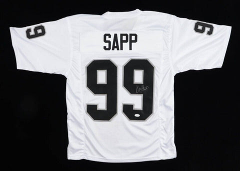 Warren Sapp Signed Oakland Raider Jersey (JSA COA) Super Bowl XXXVII Champ / D.T