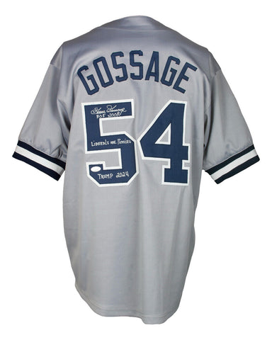 Goose Gossage New York Signed Baseball Jersey HOF F*** Liberals & Trump Insc JSA