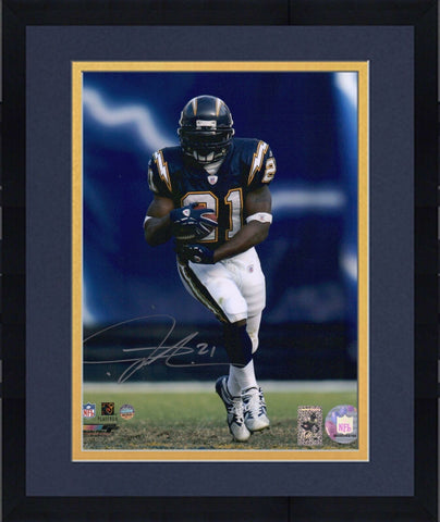 Framed LaDainian Tomlinson San Diego Chargers Signed 8" x 10" Vertical Photo