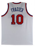 Walt Frazier Signed New York Knicks Jersey (Beckett) 2xNBA Champion (1970, 1973)