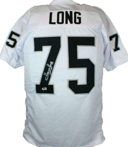 Howie Long Autographed White Pro Style Jersey-Beckett W Hologram *Silver