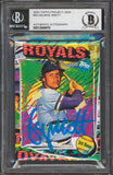 Royals George Brett Signed 2020 Topps Project 2020 #55 Card BAS Slabbed