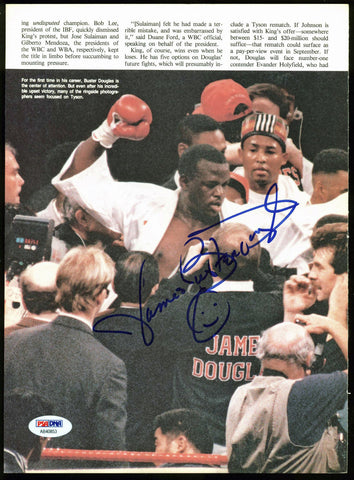James Buster Douglas Signed 8x11 Boxing Magazine Page Photo PSA/DNA #AB40853