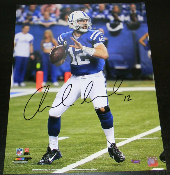 ANDREW LUCK AUTOGRAPHED SIGNED INDIANAPOLIS COLTS 16x20 PHOTO PANINI