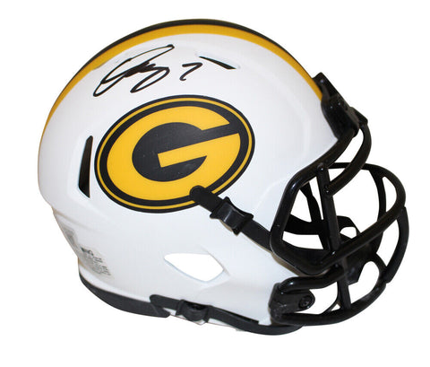 Quay Walker Autographed Green Bay Packers Lunar Mini Helmet Beckett 38205