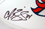 Champ Bailey Autographed Denver Broncos Logo Football w/HOF-Beckett W Hologram