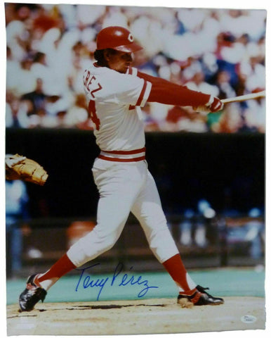 Tony Perez Autographed/Signed Cincinnati Reds 16X20 Photo JSA K45201 20388