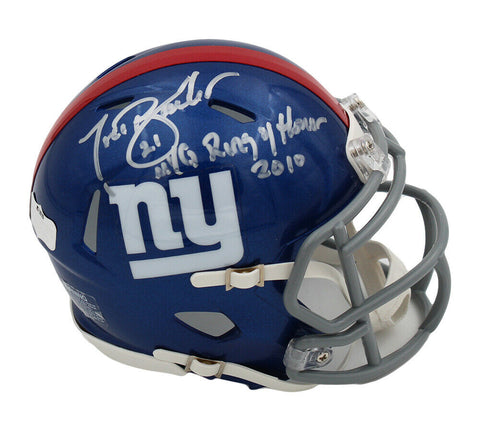 Tiki Barber Signed New York Giants Speed NFL Mini Helmet-Giants ROH