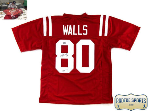 Wesley Walls Signed Ole Miss Red Custom Jersey - CHOF 2014