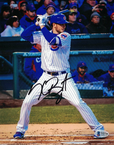 Kris Bryant Autographed/Signed Chicago Cubs 8x10 Photo BAS 26884