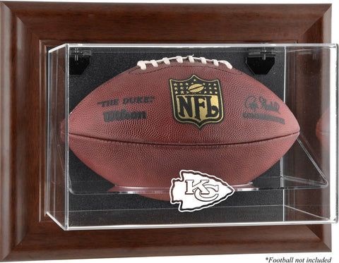 Chiefs Brown Football Display Case - Fanatics