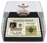 Phillies Steve Carlton Signed Thumbprint Baseball LE #'d/200 w/ Display Case BAS