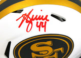 Kyle Juszczyk Signed San Francisco 49ers Lunar Mini Helmet- Beckett W Holo *Red