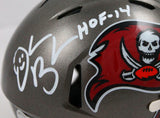Warren Sapp/D. Brooks Signed Buccaneers 97-13 Speed Mini Helmet w/HOF-BAW Holo