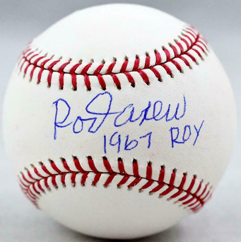 Rod Carew Autographed Rawlings OML Baseball w/ 1967 ROY - Beckett Auth