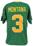 Notre Dame Joe Montana Authentic Signed Green Jersey BAS