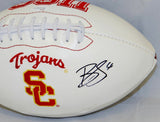 Brian Cushing Autographed USC Trojans Logo Football- JSA W Auth *Right
