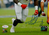Jadeveon Clowney Autographed 8x10 Vertical Against Redskins PF Photo- JSA W Auth