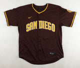 Mike Clevinger Signed San Diego Padres Brown Home Nike Style Custom Jersey / JSA