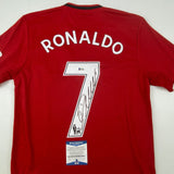 Autographed/Signed Cristiano Ronaldo Manchester United Jersey Beckett BAS COA